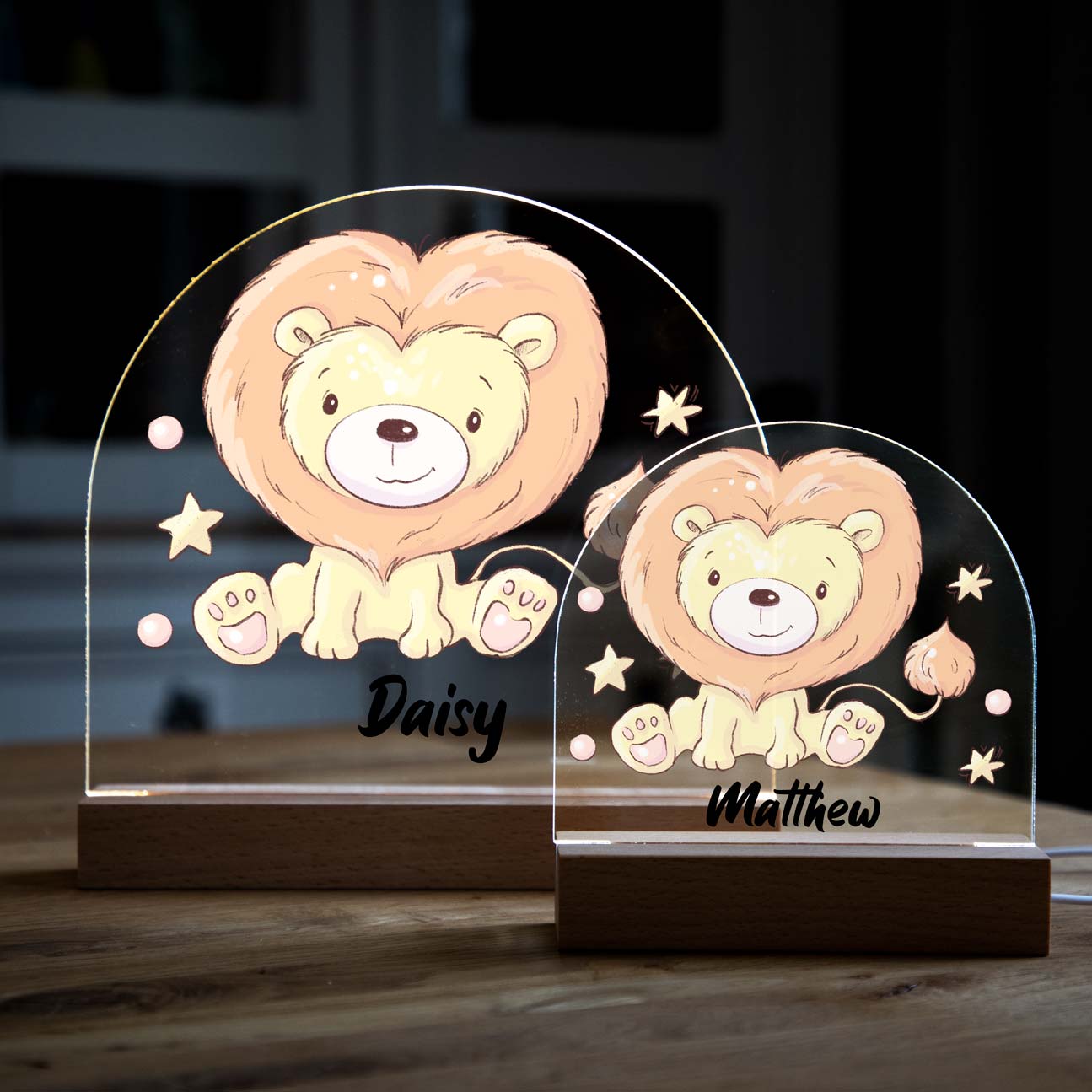 Personalised Lion Night Light