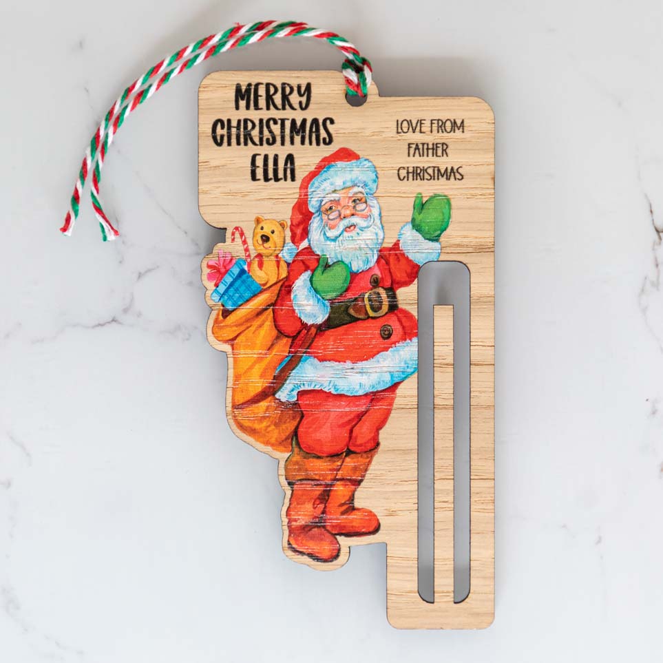 Personalised Father Christmas Money Gift Holder