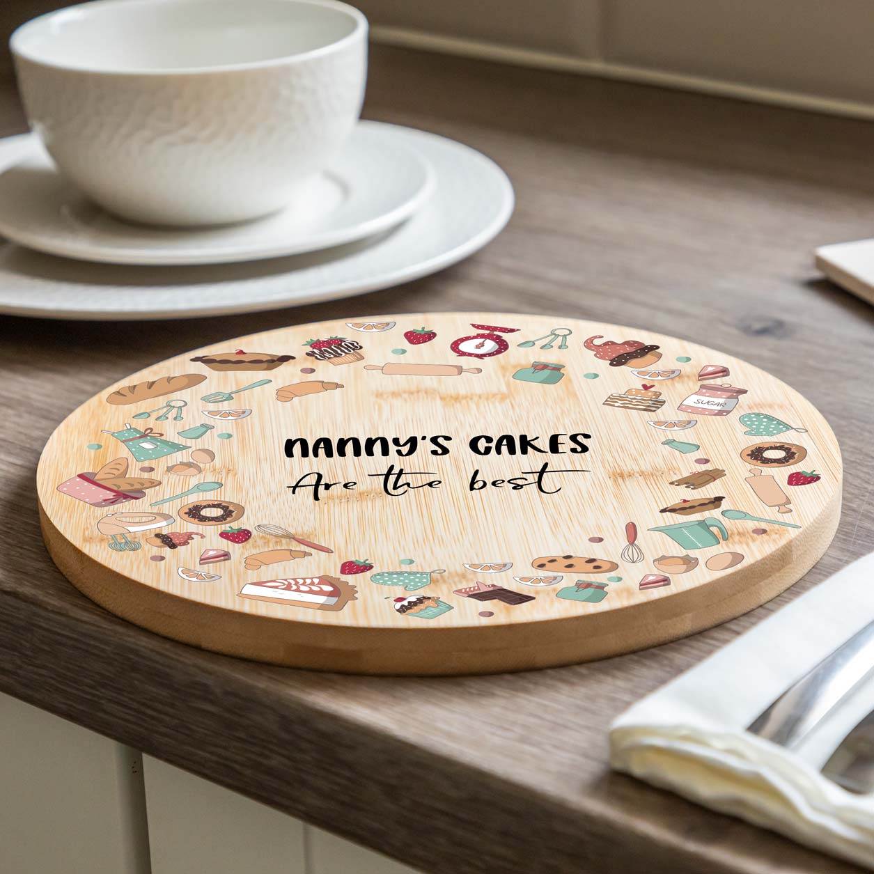 Personalised Oak Cake Stand With Option Of Glass Dome | forum.iktva.sa