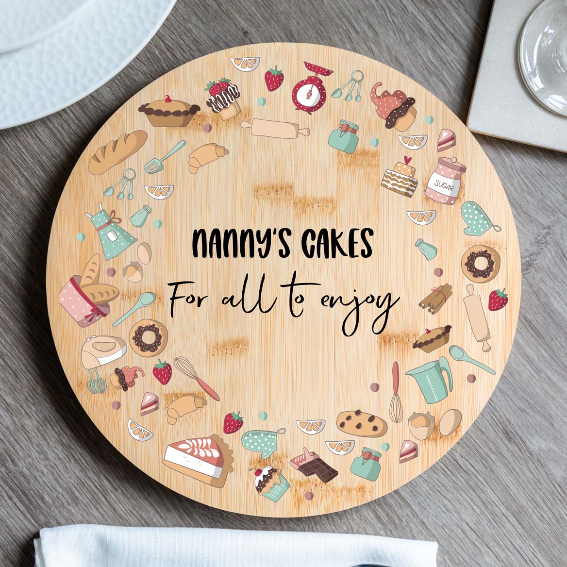 Personalised Cake Serving Board