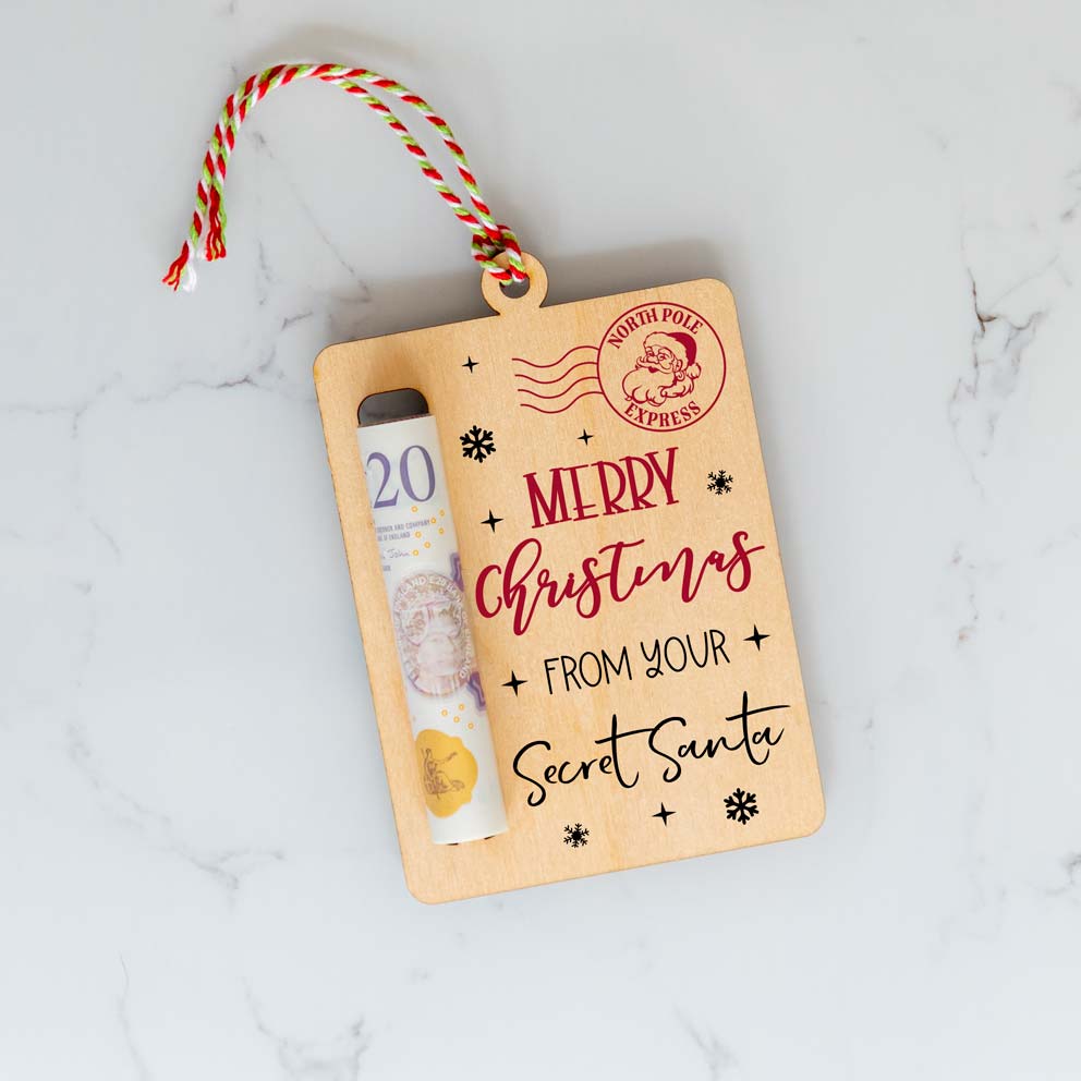 Christmas Secret Santa Money Holder Gift