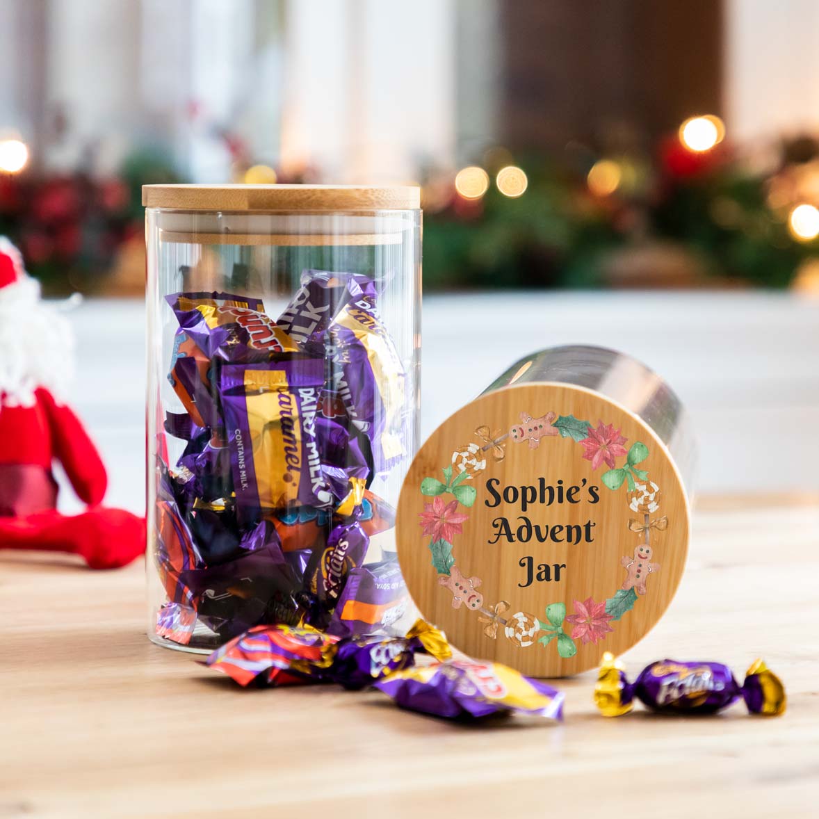 Personalised Fill Your Own Advent Calendar Jar