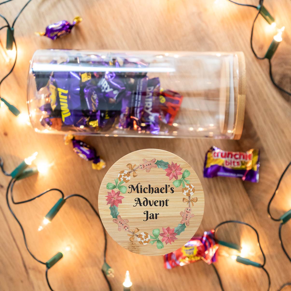 Personalised Fill Your Own Advent Calendar Jar