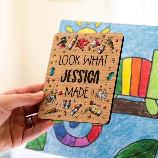 Personalised Children's Artwork Holder Magnet