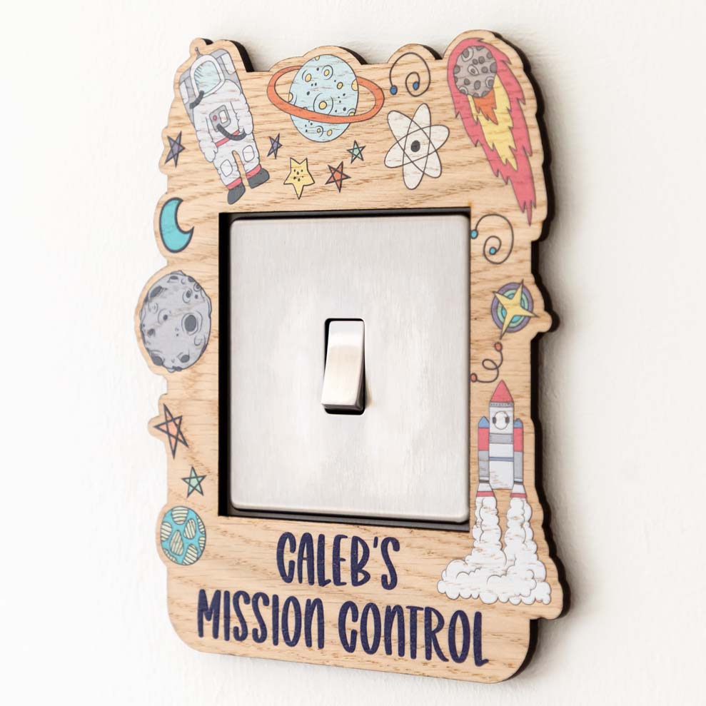 Personalised Outer Space Light Switch Surround