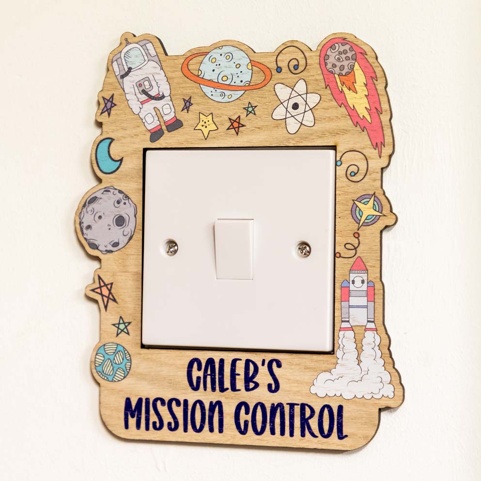 Personalised Outer Space Light Switch Surround