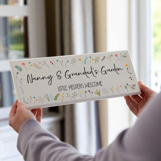 Personalised Garden Sign Gift For Grandparents