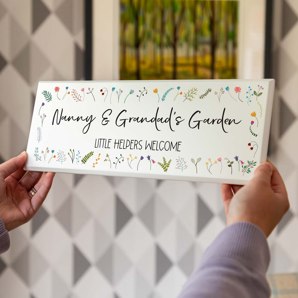 Personalised Garden Sign Gift For Grandparents