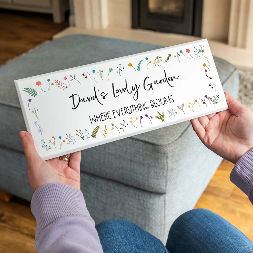 Personalised Garden Sign Gift For Grandparents