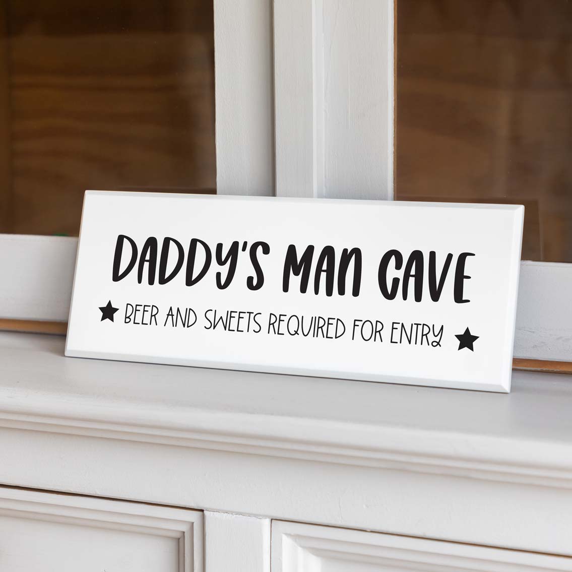 Personalised Man Cave Sign Gift For Dad Grandad