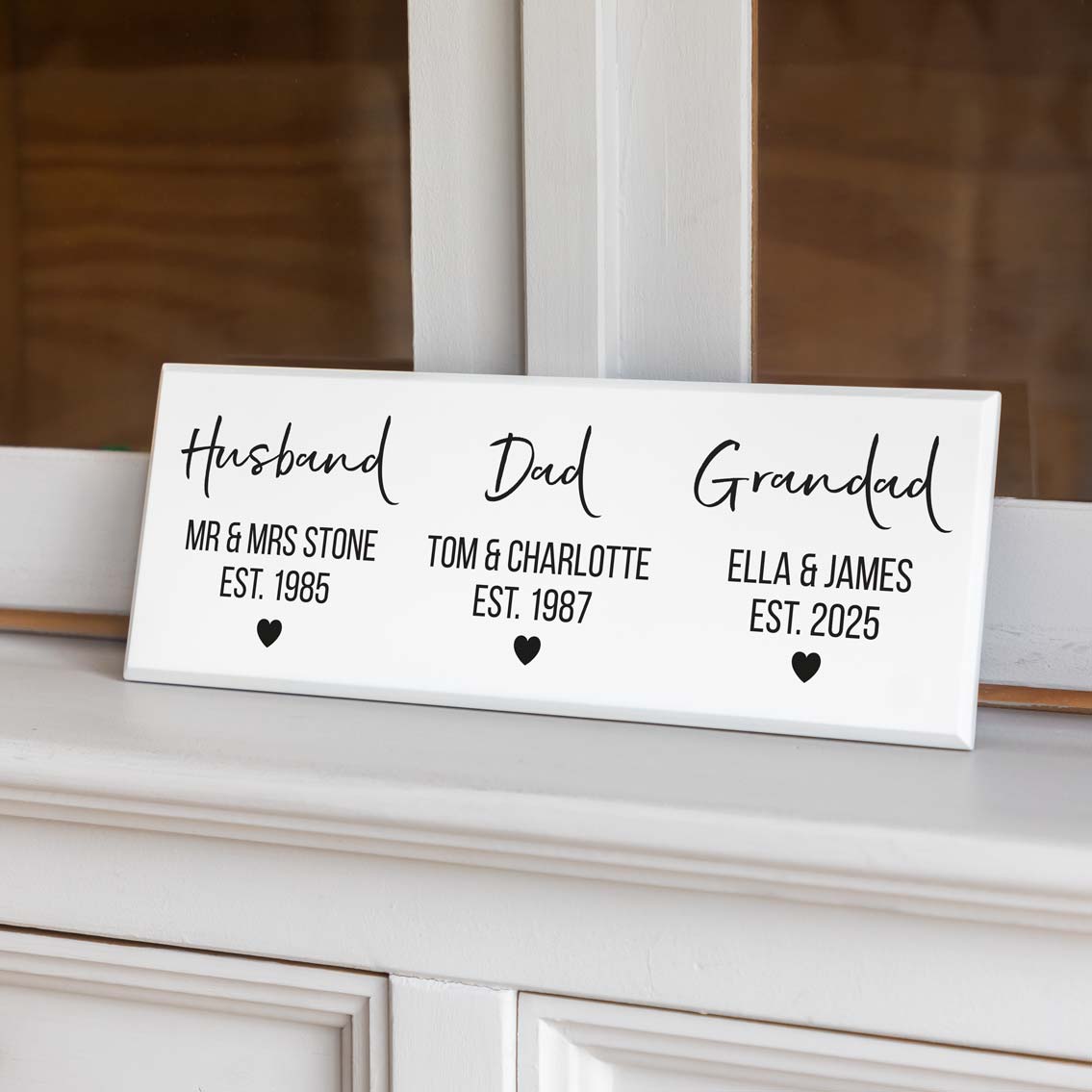 Personalised Partner Parent Grandparent Sign Gift