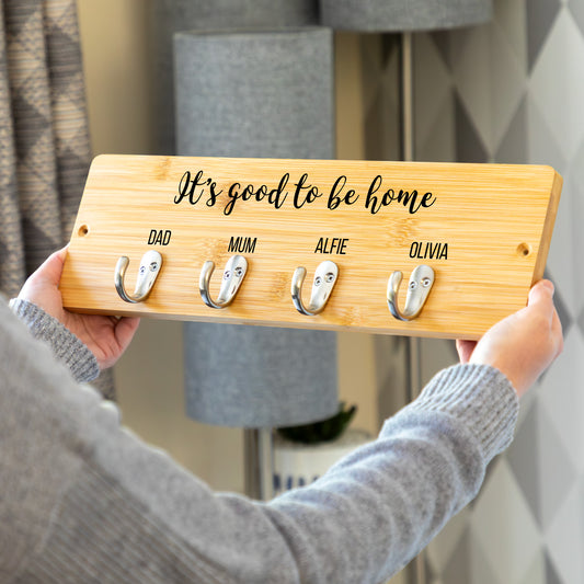 Personalised Coat Hook Its Good To Be Home