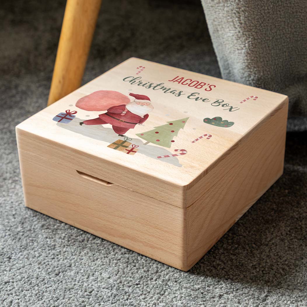 Personalised Santa Christmas Eve Box 20cm x 20cm