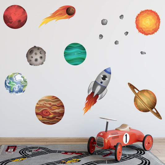 Solar System Planet Wall Stickers Set