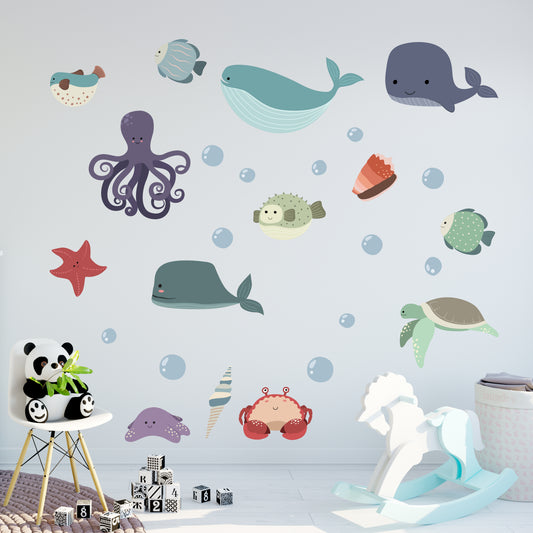 Children's Sea Animal Wall Stickers
