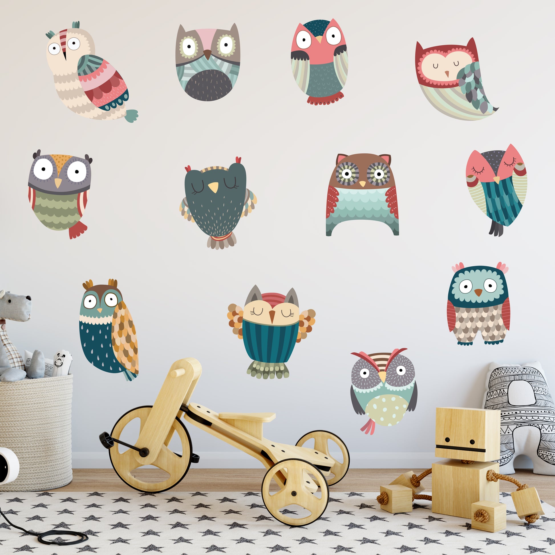 Owl Nursery Wall Stickers