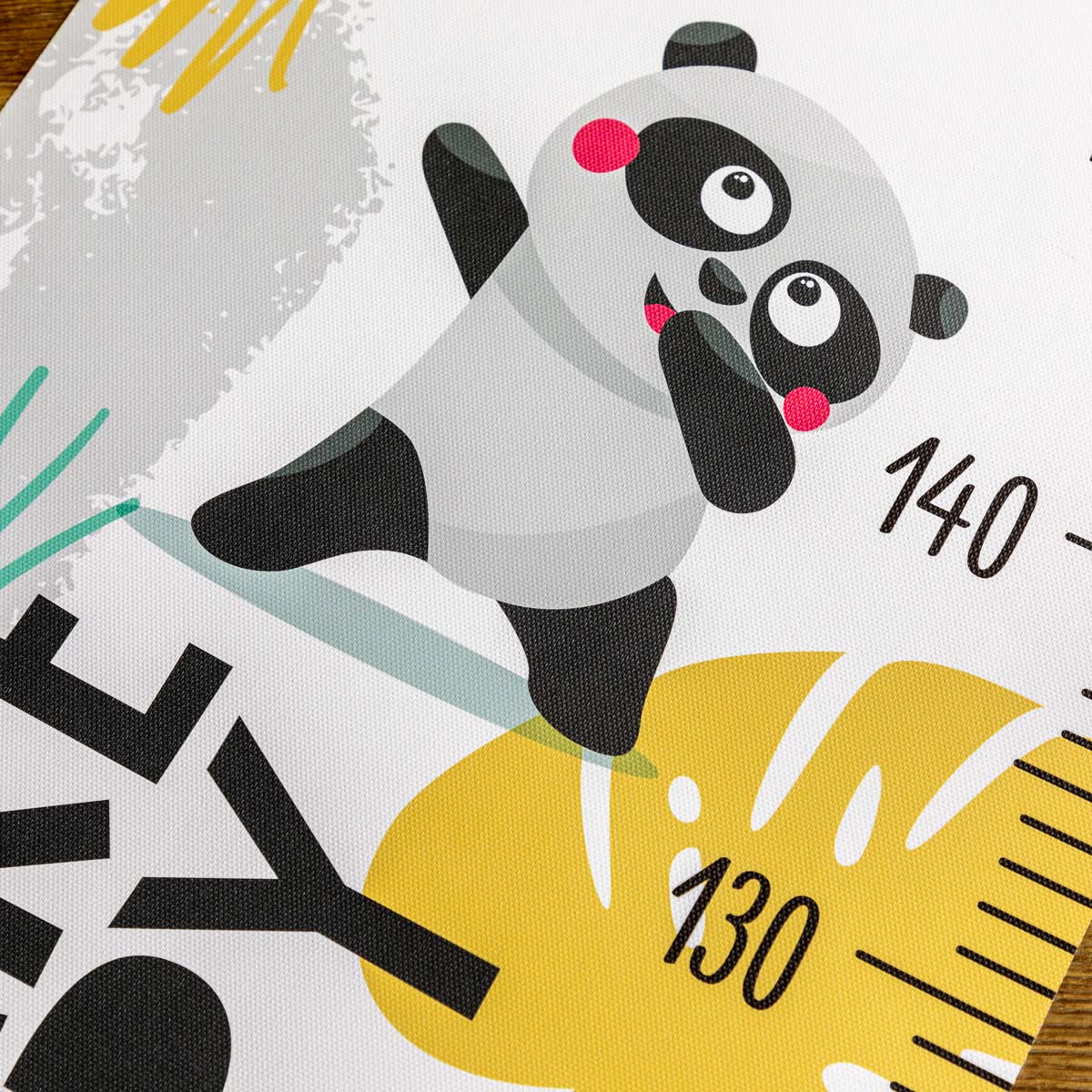 Panda Height Chart Wall Sticker