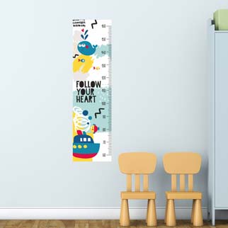 Sea Height Chart Wall Sticker