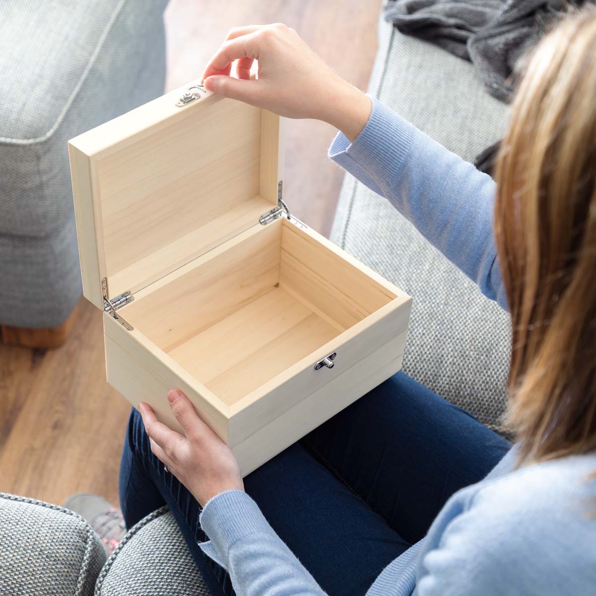 I Love You Personalised Wooden Keepsake Box