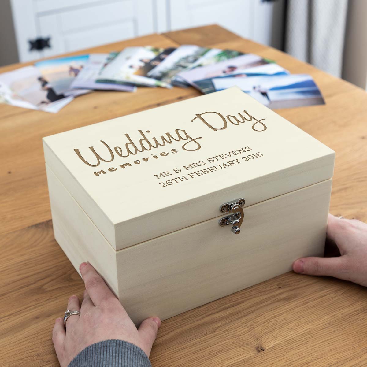 Personalised Wedding Keepsake Box