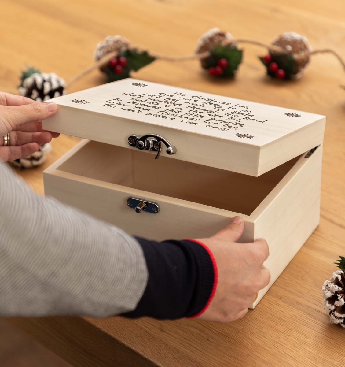 Personalised Christmas Eve Poem Box