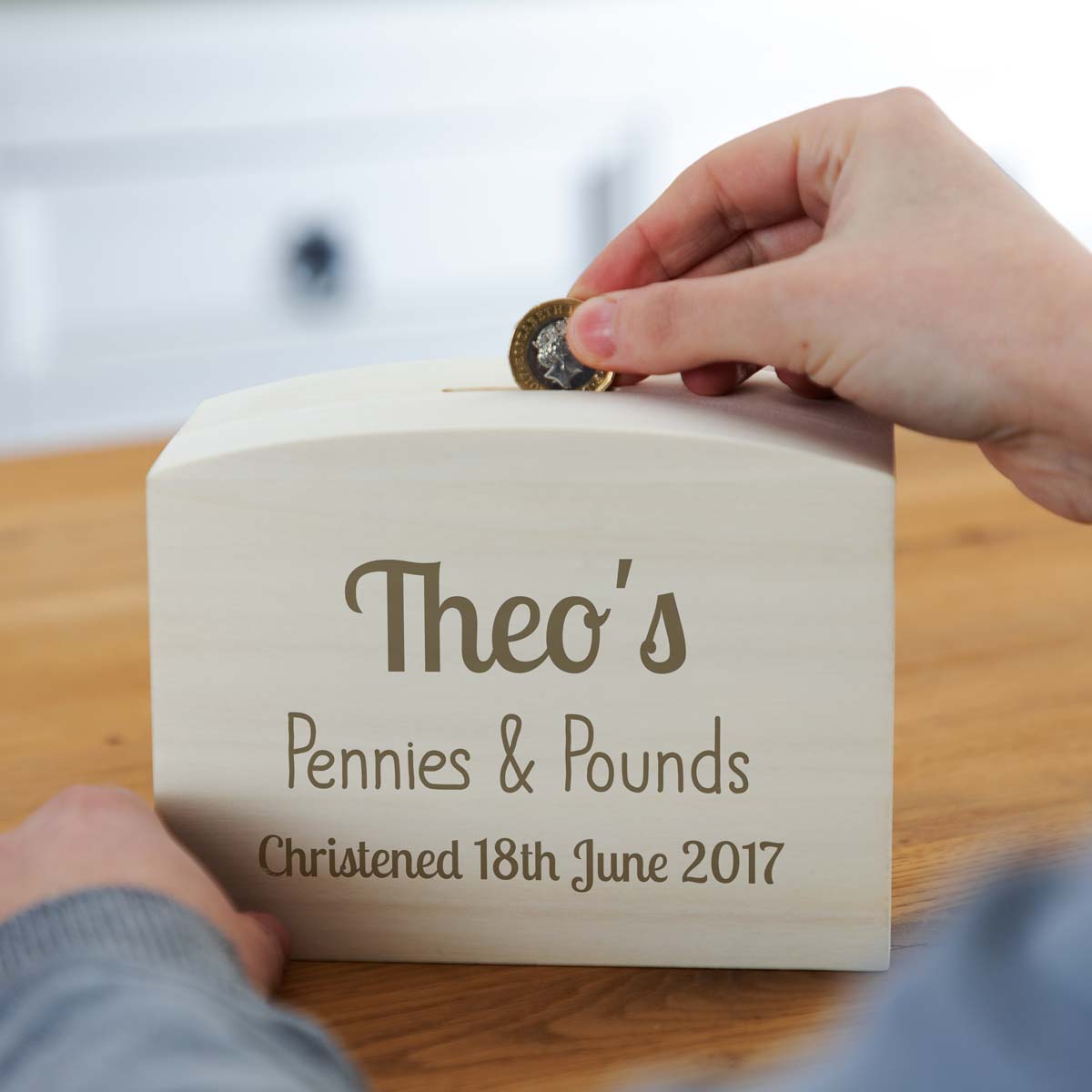 Personalised Christening Gift Money Box