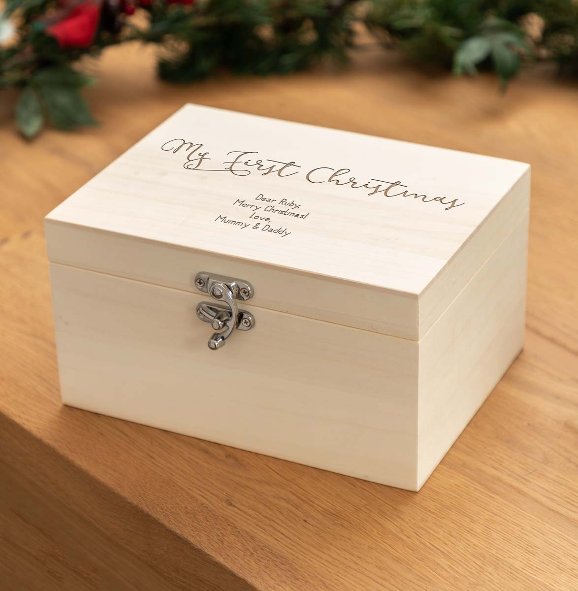 Personalised My First Christmas Keepsake Box