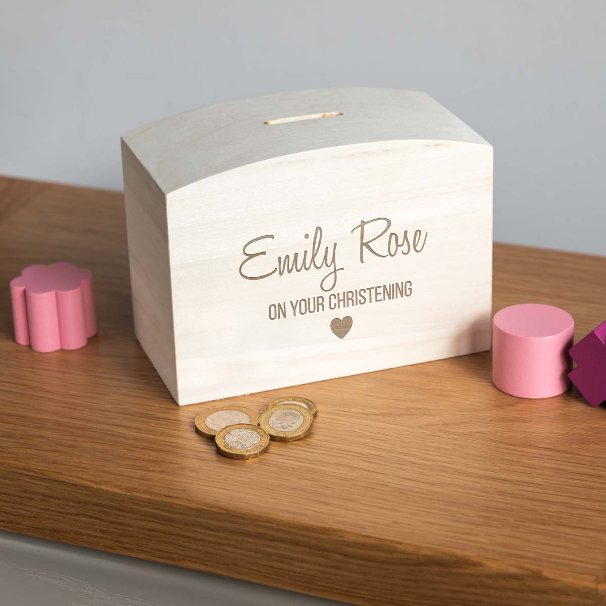 Personalised On Your Christening Money Box