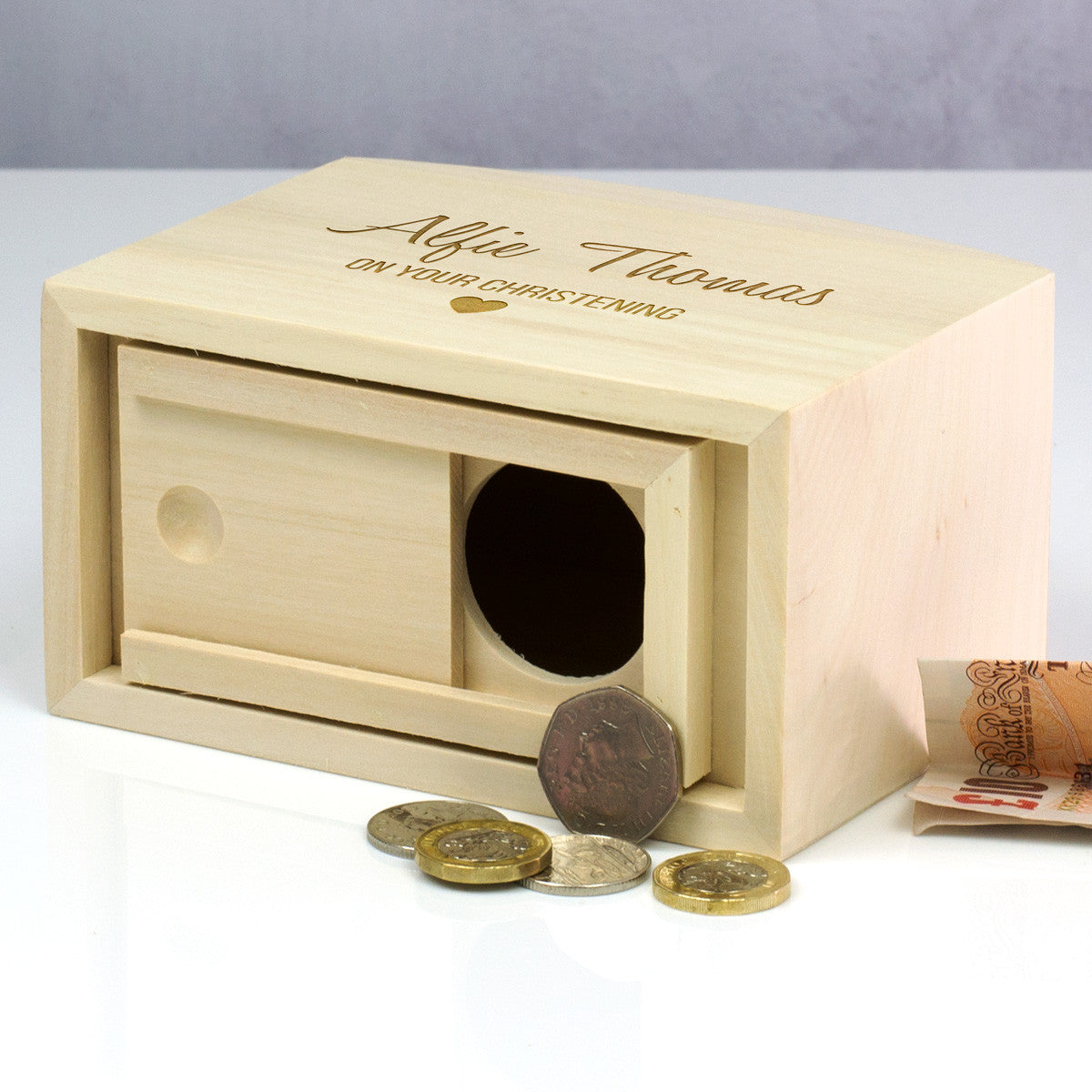 Personalised Christening Money Box Gift