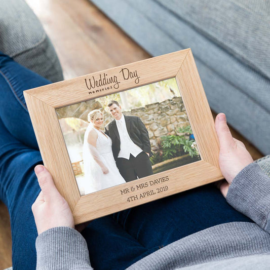 Personalised Wedding Day Photo Frame