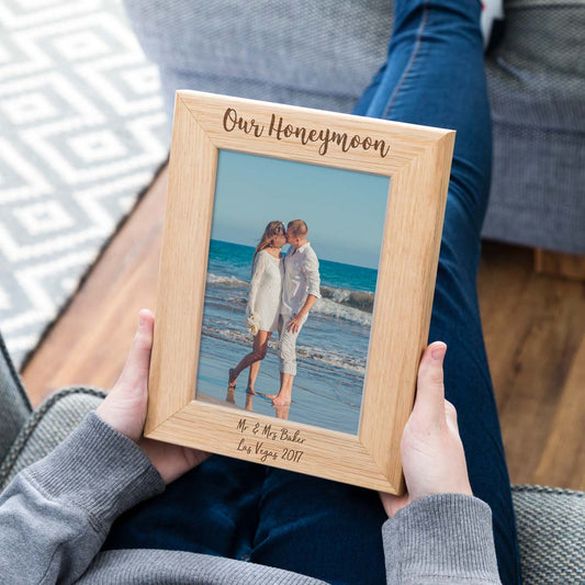 Personalised Honeymoon Photo Frame