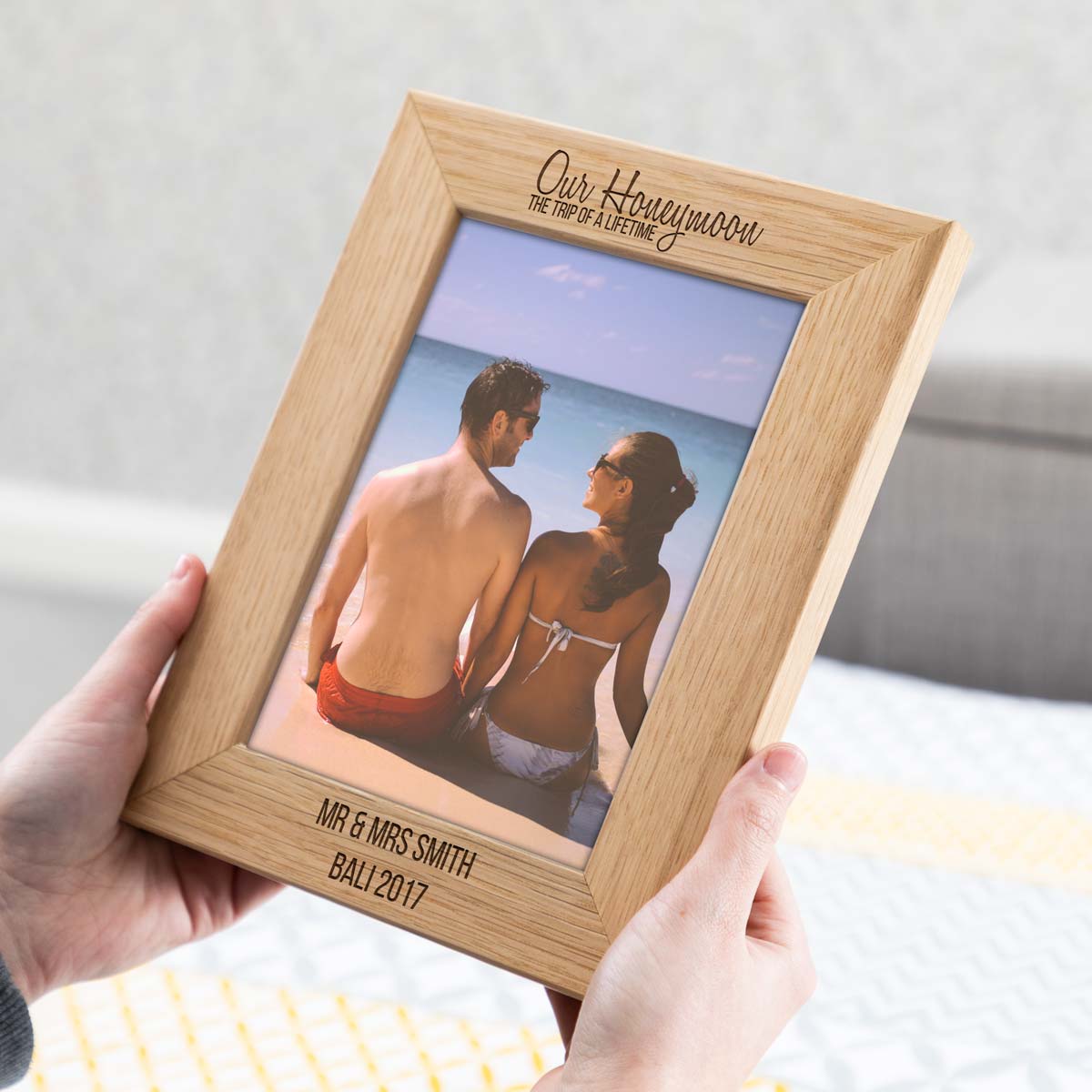 Personalised Honeymoon Photo Frame