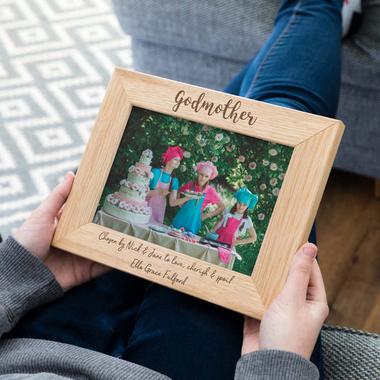 Personalised Godparent Photo Frame Gift