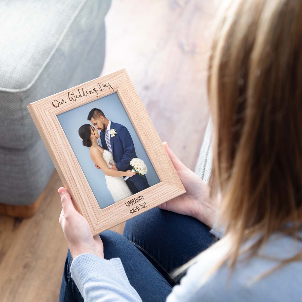 Personalised Our Wedding Day Photo Frame