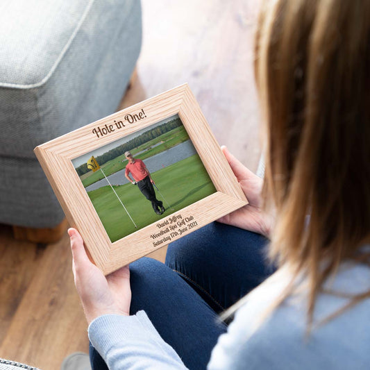 Personalised Hole In One Photo Frame