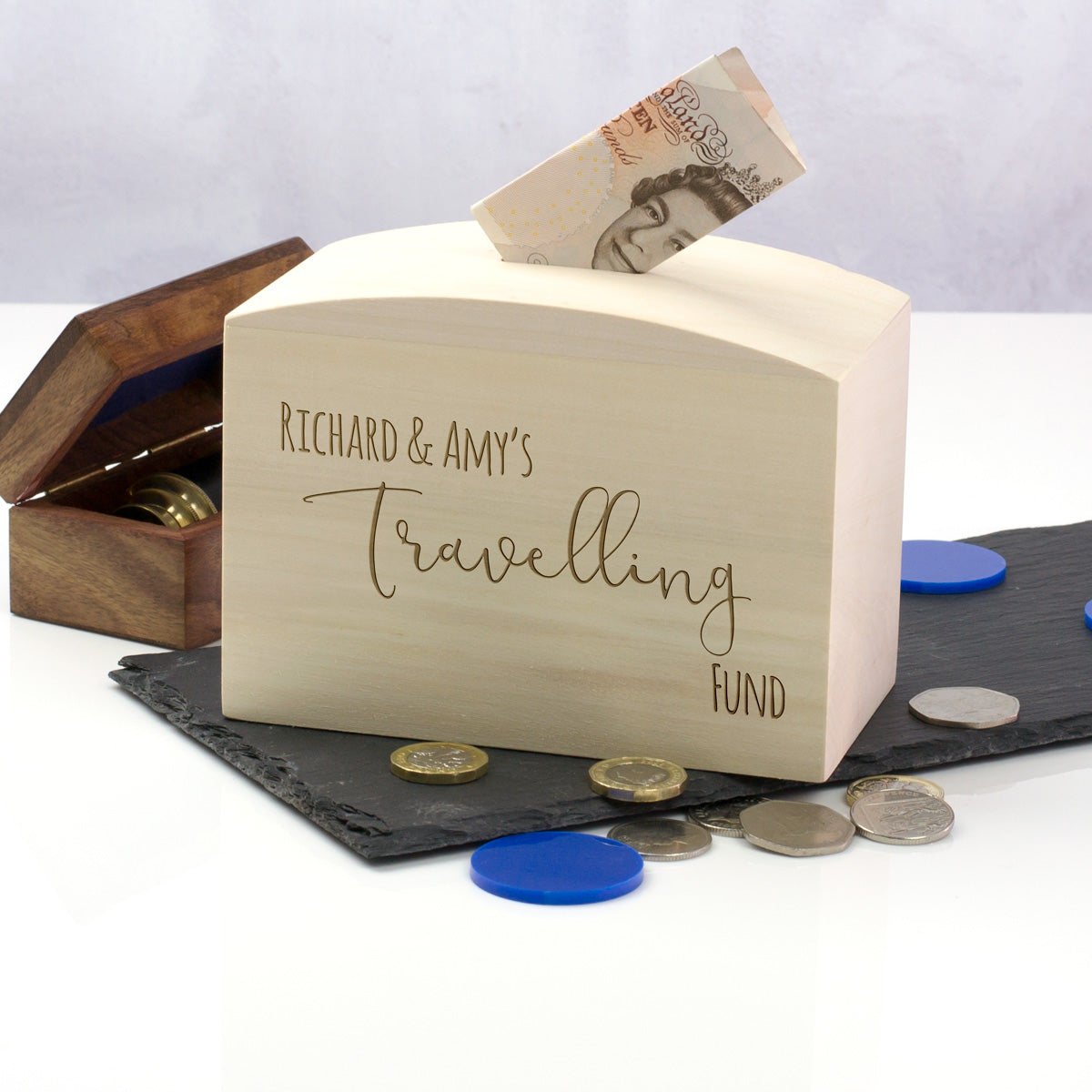 Personalised Travelling Fund Money Box