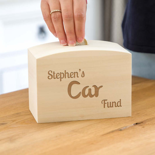 Personalised Car Fund Money Box