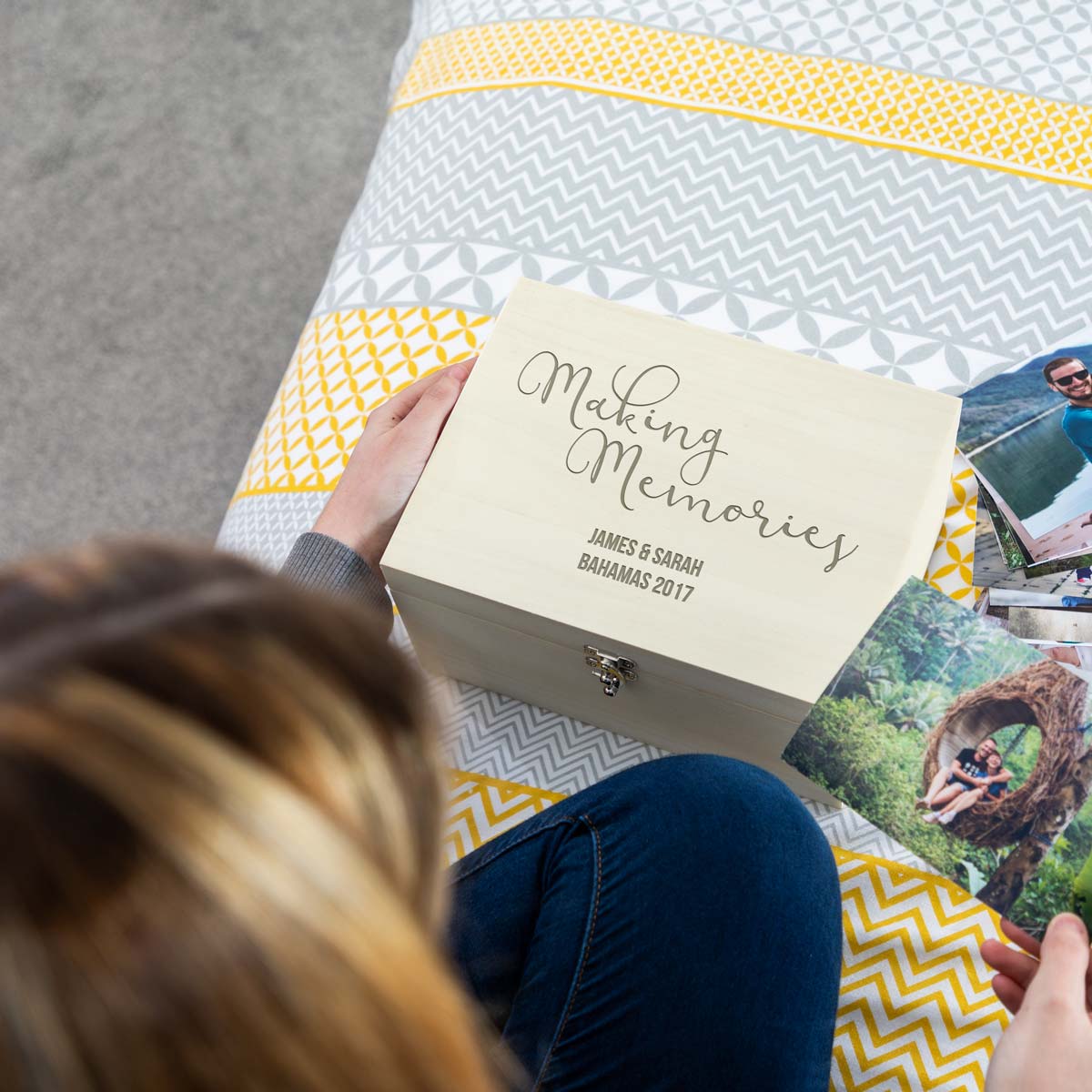 Personalised Making Memories Keepsake Box โ Little Bear Studios