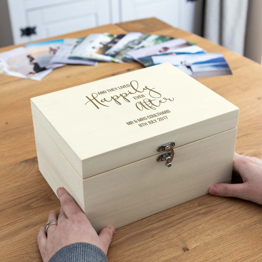 Personalised Happily Ever After Keepsake Box