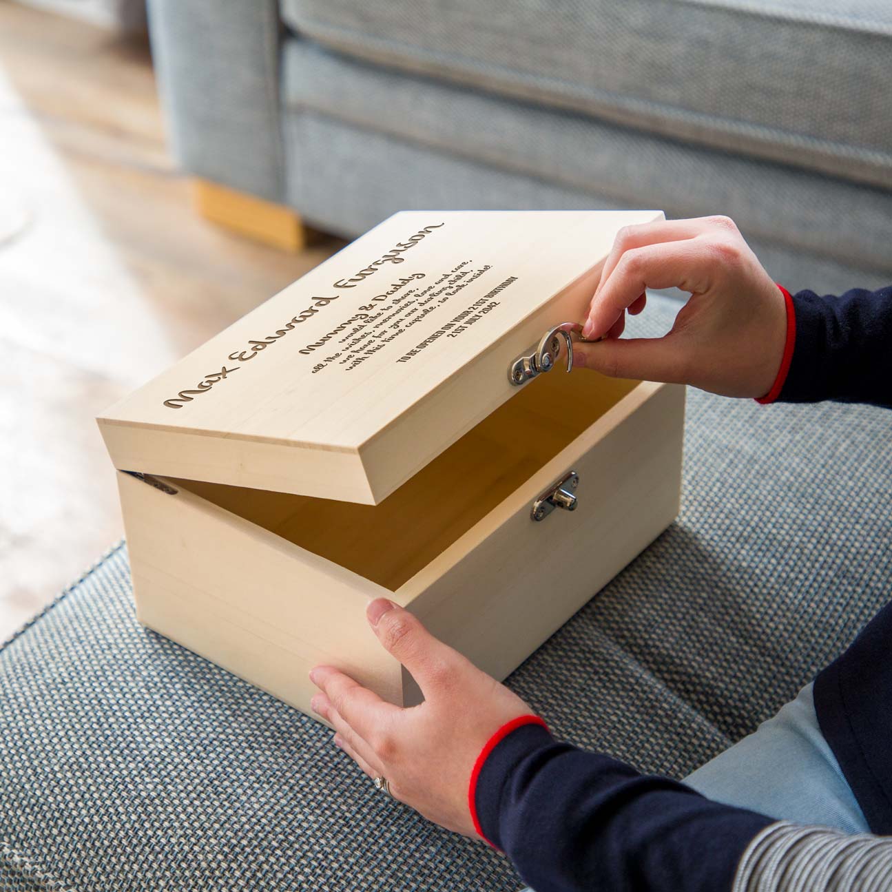 Personalised Time Capsule Keepsake Box