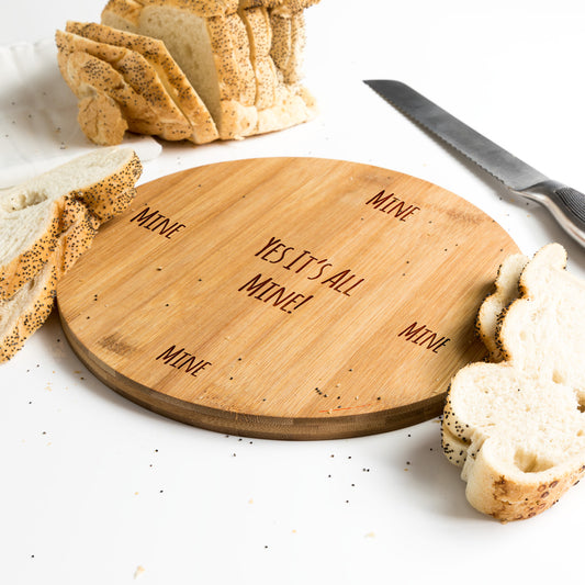 Round Bamboo Serving Board Gift
