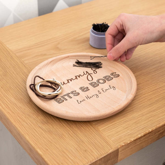 Personalised Wood Coin Holder