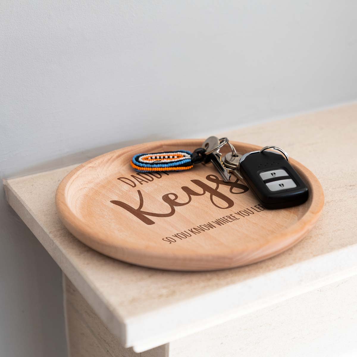 Personalised Key Holder Tray