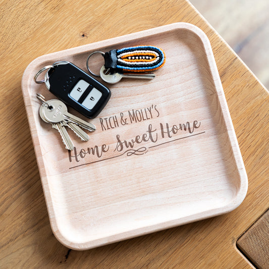 Personalised Accessory Tray New Home Gift