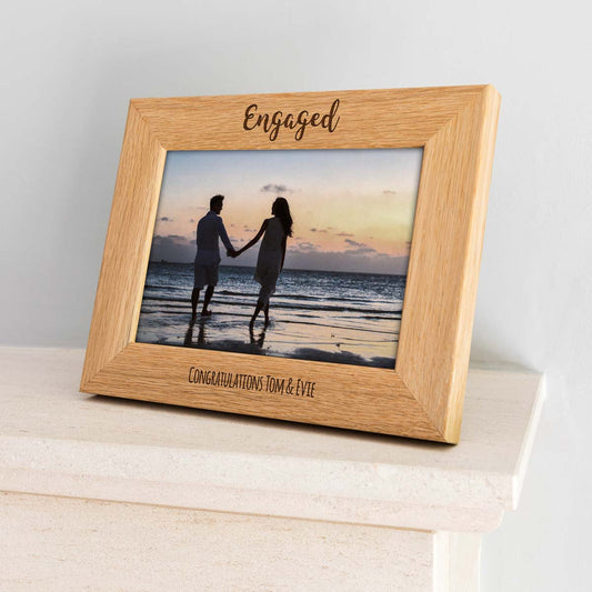 Personalised Engaged Photo Frame