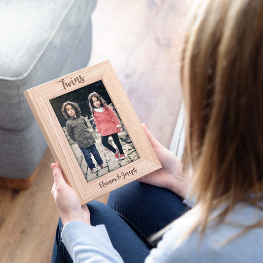 Personalised Twins Photo Frame