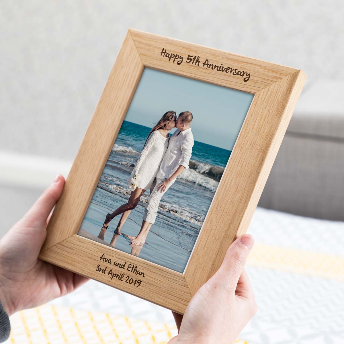 Personalised 5th Anniversary Wood Gift