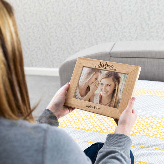 Personalised Sisters Photo Frame