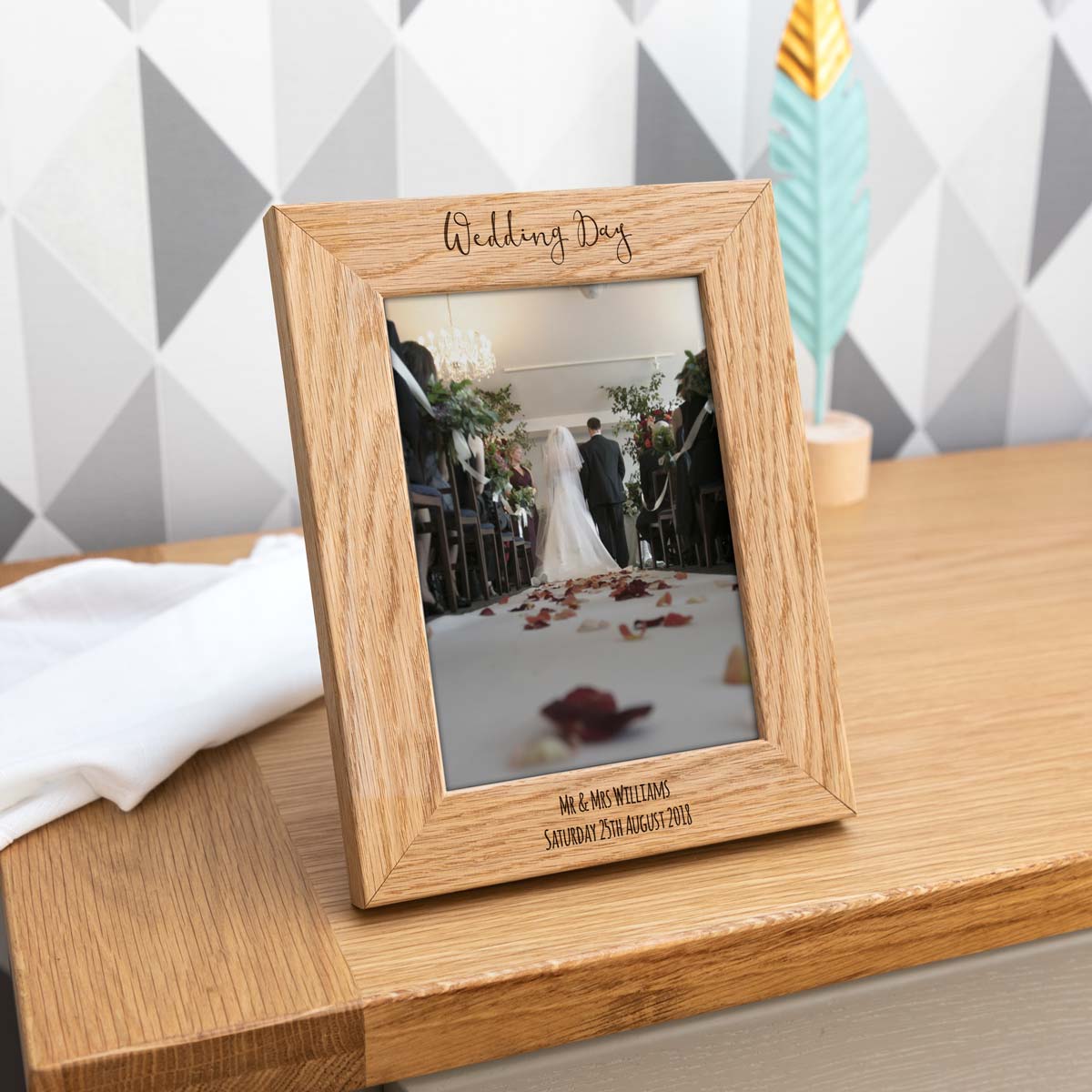 Personalised Wedding Day Photo Frame