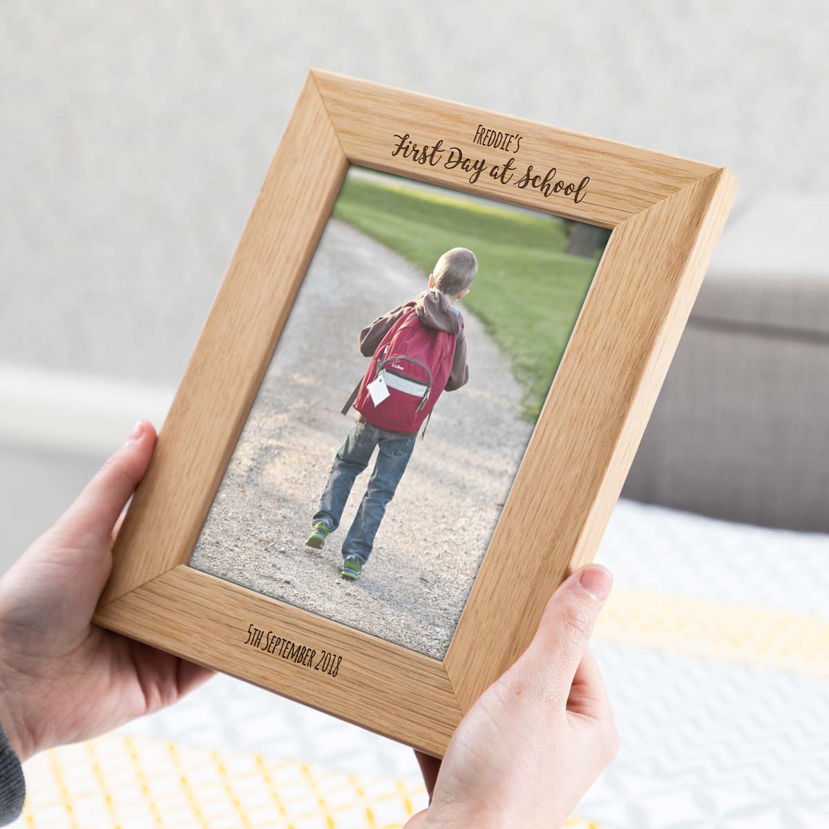 Personalised First Day At School Photo Frame